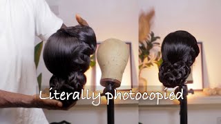 Wig Styling On A Canvas | Bridal Hairstyle
