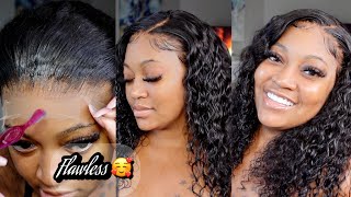 Beginner Friendly Quick 16" Deep Wave Hd Lace Frontal Wig Install| Asteria Hair