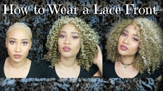 Big, Curly Blonde Wig| How To Customize A Glueless Lace Front Wig