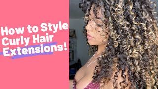 How To Style Bebonia Curly Hair Extensions