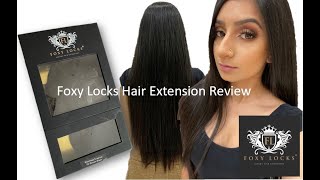 Foxy Locks Hair Extensions Review - Superior 22" Seamless Clip In Human Hair Extensions 230G