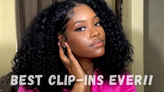 How To Blend 3A/3B Curly Clip-Ins W/ Your Natural Hair!! | Betterlength