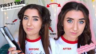Trying Clip-In Hair Extensions For The First Time | Janet Collection Review