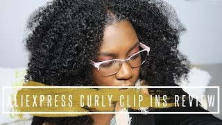 Affordable Aliexpress Curly Clip Ins Review | Honey Queen Official Store // Hair