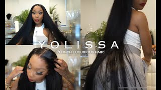 Best Full Luxurious 30 Inch Wig I'Ve Ever Gotten! | Most Natural Hd Swiss Lace | Yolissa Hair