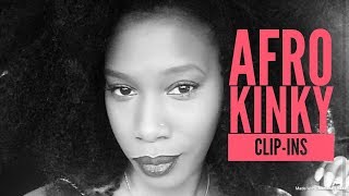 Afro Kinky Curly Clip Ins: My Natural Hair Extensions | Type 4 Hair