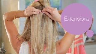 How To Put In Hair Extensions - Modernmom Makeover