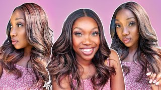 Get Her!  | Outre Synthetic Melted Hairline Hd Lace Front Wig  Dione Drff/Chocolate Toffee