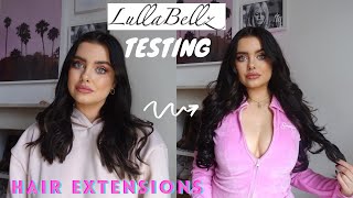 Testing Lullabellz 22" Wavy Hair Extensions | Shade Dark Brown | I Feel So Extra Rn