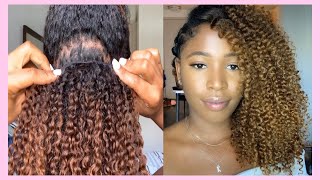 Dying My Betterlength Curly Clipins | Natural Hair| Sunkissedcurls
