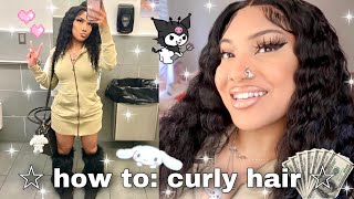 How To: Long Curly Hair Install And Cut Ft Tinashe Hair ☆