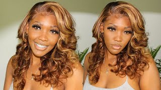 The Perfect Spring Wig |3 Part Closure Wig Install | Unice Highlight Wig