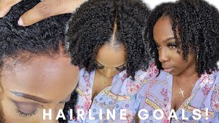  2 Ways To Rock Hairline On Natural Wig Price Cut? Define Curls Fast On Coily Texture Wings By Hgh