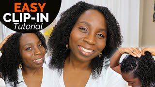How To Install Clip In Hair Extensions On Natural Hair | Kurlykrush | Discoveringnatural