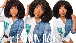 Kinky Curly Afro Wig| No Glue No Spray Needed!! Ft. Eayon Hair