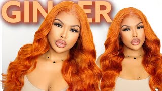Pretty Ginger Orange 4X4 Lace Wig Install  Ft Unice Hair