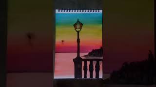 #Amazing #Sunset #Painting #2022 || #Watercolor #Beautiful #Painting #2022 || #Shorts #Viral