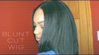 Blunt Cut Quick U-Part Wig | Easy And Affordable