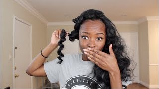 How To: Curl Synthetic Hair In A Plastic Bag!! Feat Outre Annie | Samsbeauty.Com