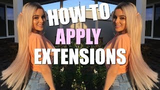 How I Apply My Zala Hair Extensions | Aidette Cancino