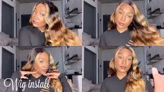 Super Pretty Highlighted Loose Wave Wig Install Ft. Hurela Hair