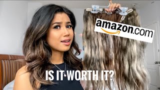 Testing Out Amazon Hair Extensions| Lily Adlin Ft. Dossier Perfumes