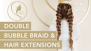 How To Do A Double Bubble Braid With Hair Extensions