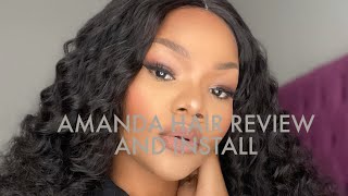 *Must Have* Bomb Deep Wave T-Part Frontal Wig 2 Mins Install | Amanda Hair