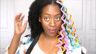 Heatless Beach Waves | Natural Hair | Protective Style | Did It Work | @Naturallypisceshd 360 Waves