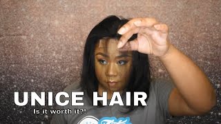 My First Closure Wig! Ft. Unice Hair| Affordable Wigs