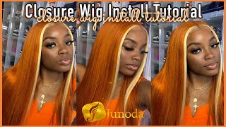 How To Install Closure Wigs *Tutorial* Ft Junoda Wig Klarna (Sezzle) Buy Now Pay Later|| Myya