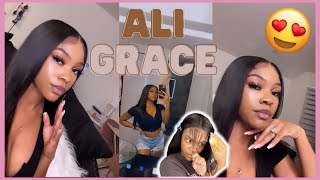 Beginner Friendly 5X5 Lace Closure Ft. Ali Grace Hair Review | Akeira Janee’
