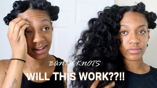 I Tried Bantu Knots Overnight For Heatless Curls, Did It Work? | Styledbykami