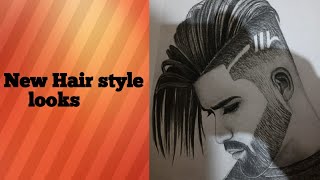 #How To Draw Boys Trending Hair Style#Drawing#New Looks #New Art#Umamehrotra