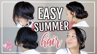 Cute & Easy Heatless Hairstyles! | Summer Hairstyles For On The Go! | Page Danielle