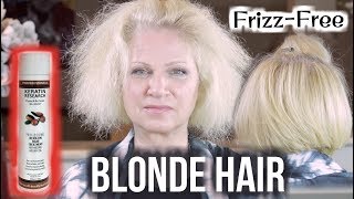 Keratin Treatment At Home On Blonde Hair - Smooth, Frizz-Free Hair - Tutorial
