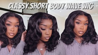 Easy Install On Classy Short Body Wave Wig!| No Plucking , No Styling! No Lace Glue X Yolissa Hair