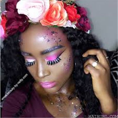 flower child makeup Halloween