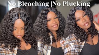 5 Minute Glueless T-Part Wig Install |No Bleaching Or Plucking! Amazon Vshow Hair