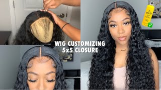 *Updated* How To Bleach Knots, Pluck, And Install Water Wave 5X5 Closure Wig | Asteria Hair