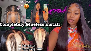 How To Customize And Melt Your Closure Wig￼*Detailed Plucking *|Completely Glueless  Nadula Hair