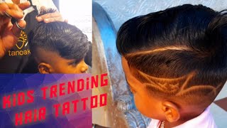 Hair Tattoo. Kids Trending Hair Style. Tanoak Unisex Salon Koratty... Sian