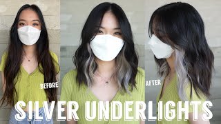 Hair Transformations With Lauryn: Platinum Silver Underlights On Previously Colored Hair Ep. 47