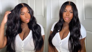 Perfect Beach Waves&Natural Hairline & Lace Plucking Tutorial On 5X5 Hd Closure Wigft.Jurllyshe Hair