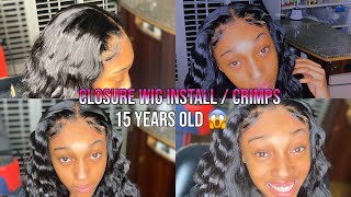 Prep & Install A Closure Wig With Me !!!! ( Bleaching + Plucking ) ! || Tiana Tv