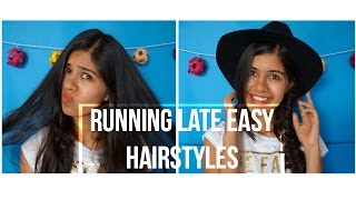 Running Late Easy Hairstyles! Heatless!