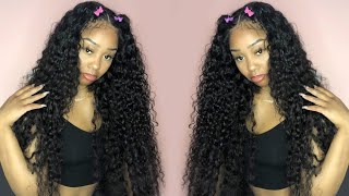 I'M Shook!  Install A 30 Inch Lace Wig First Time Flawlessly Ft. Wiggins Hair