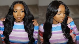 Curtain Bang Wig Start To Finish Install (No Bleaching, Plucking, Easy Install) | Luvme Hair