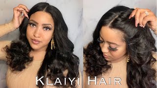Serving Scalp Sis !!   No Plucking Required!   | Human Hair Frontal Wig Ft. Klaiyi Hair