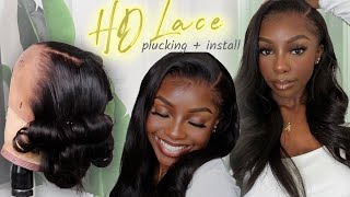 My Full Hair Transformation | Plucking To Perfection + Glueless Install Ft My Shiny Wigs
